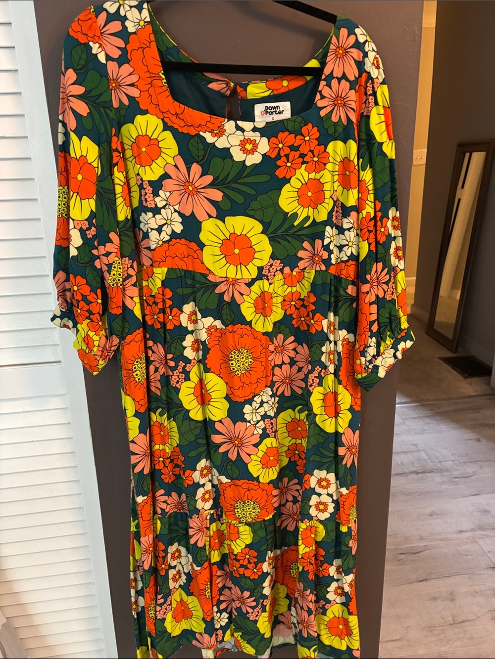 Joanie & Dawn Porter Green Floral Dress